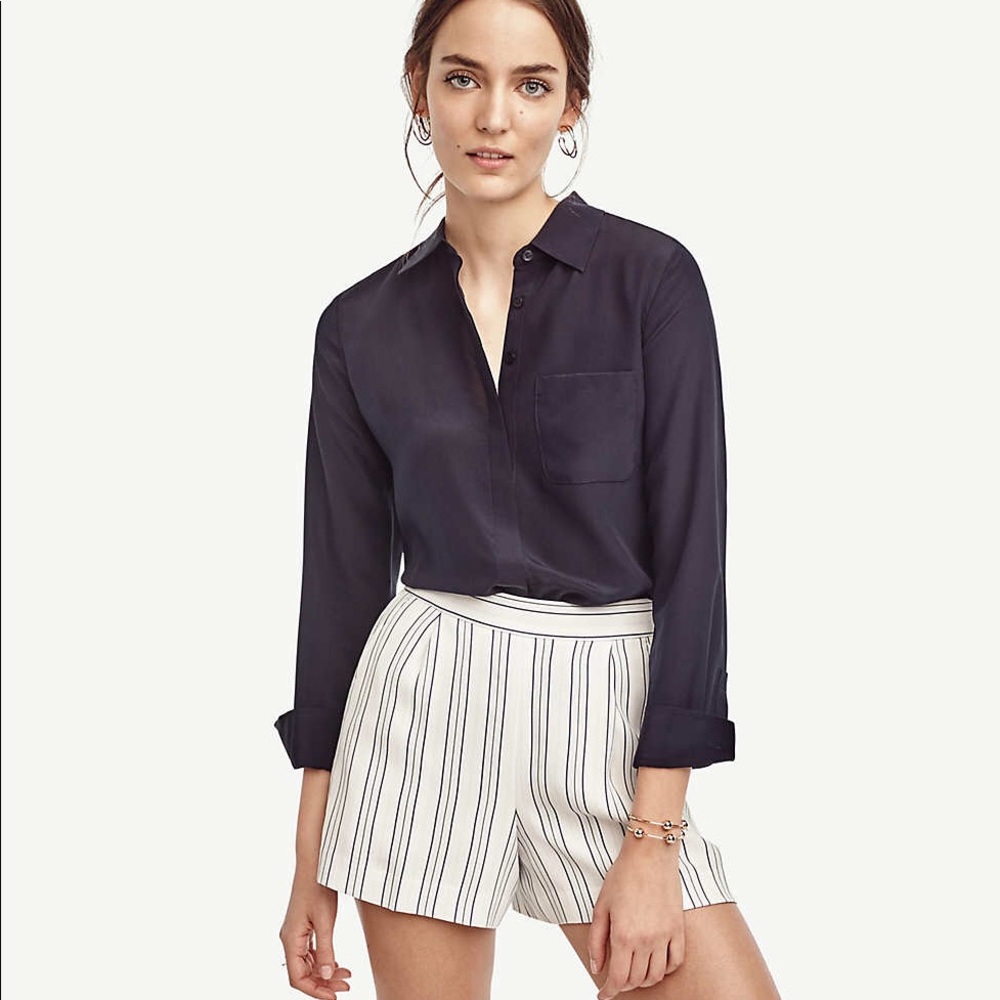 Ann Taylor Striped Shorts